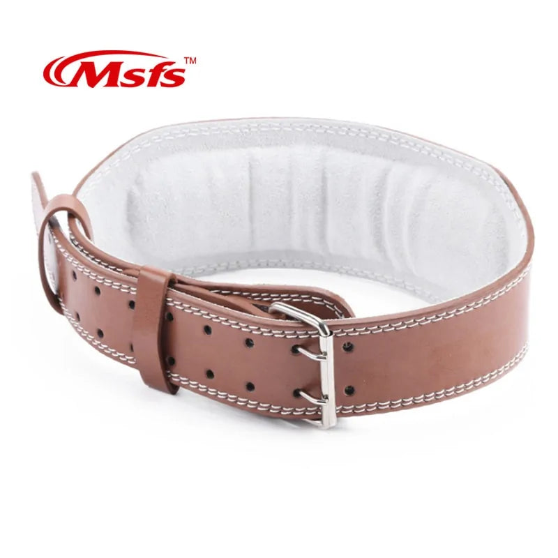 Leather Weightlifting Belt Gym