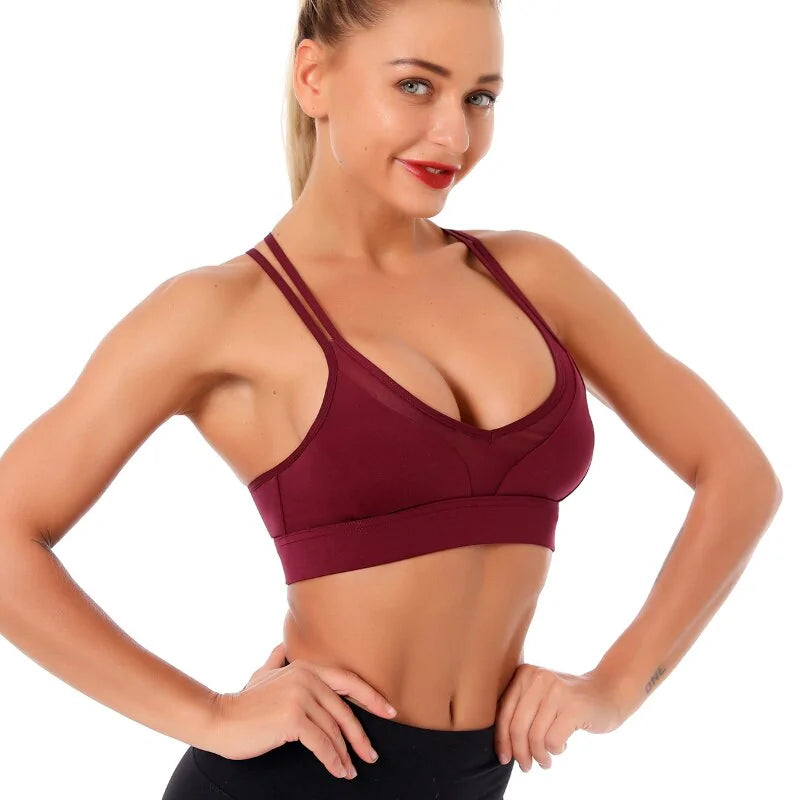 Sports Breathable Fitness Shockproof Bra